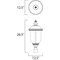 Maxim Lighting Carriage House 3-Lght 12.5" Wide Oriental Brnz Outdoor Pole/Post Mount 40420WGOB - alternate 2